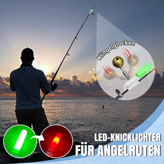 🎣LED-Knicklichter für Angelruten mit Alarmglocke🔥